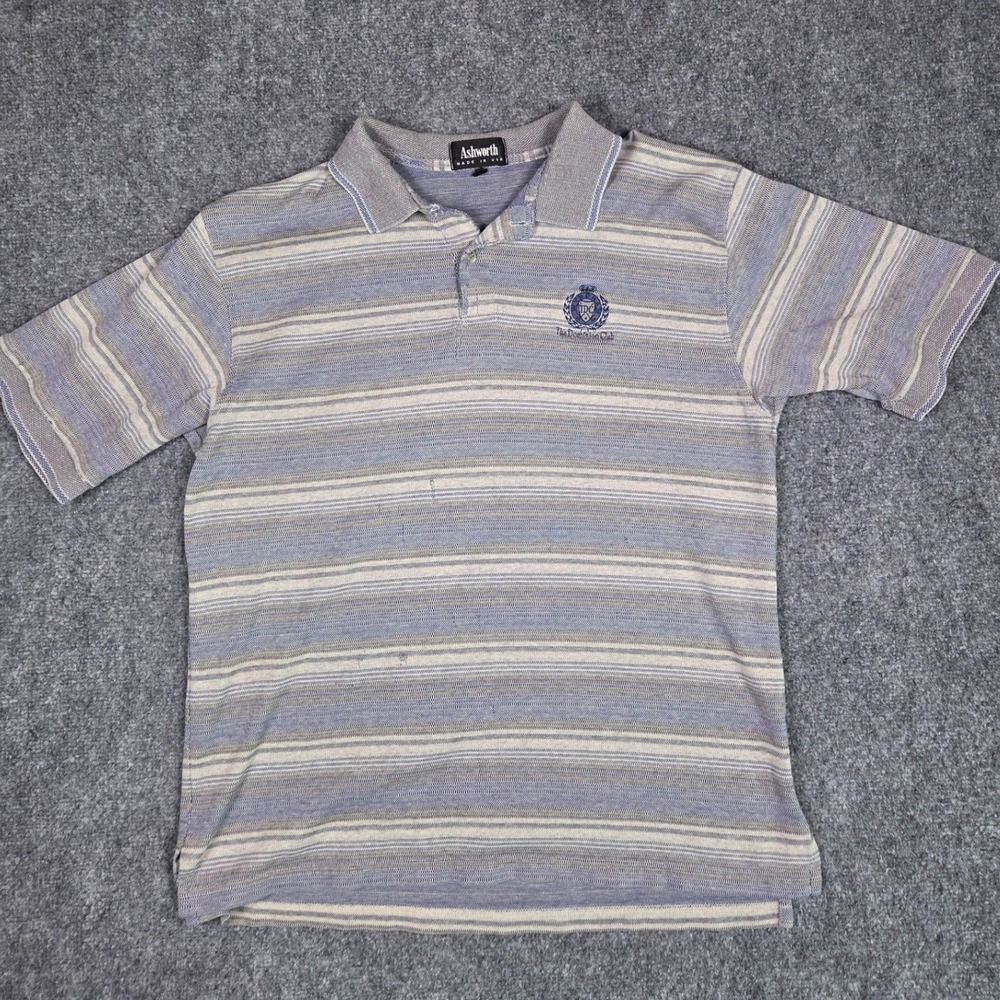 Vintage The Dominion Club Golf Ashworth Polo Shirt Mens Medium Made in USA
